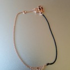 Samantha Sterling Rose Gold Wing String and Chain Bracelet