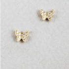 Sasha Sterling Butterfly Studs Gold