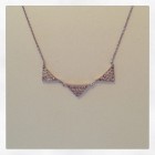 Sasha Sterling Triple Triangle Necklace Silver