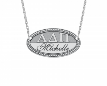 Sasha Sterling Sorority Necklace with Name