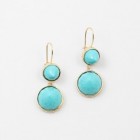 Abby Double Stone Earring Turquoise