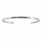 Abby Quotation Cuff BELIEVE IN MIRACLES