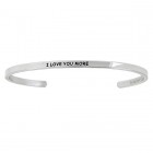 Abby Quotation Cuff I LOVE YOU MORE