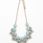 Samantha Statement Turquoise Floral Necklace
